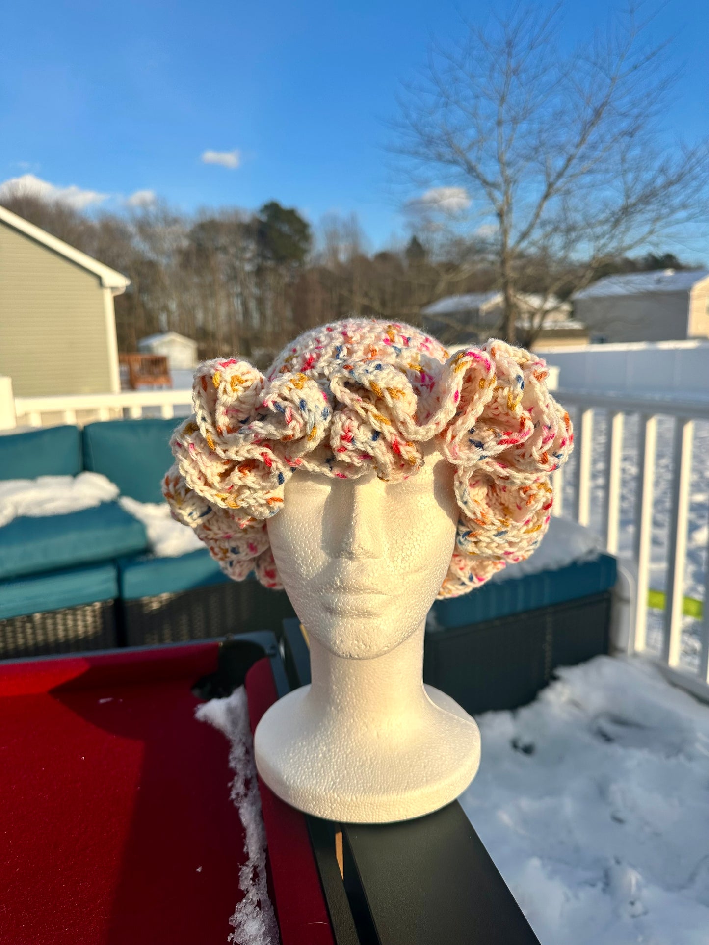Confetti Ruffle Hat