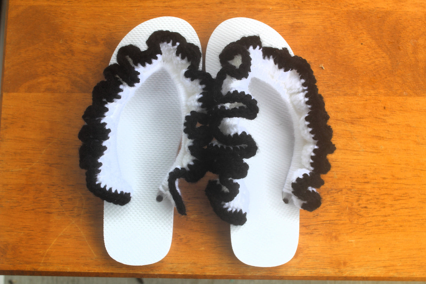 Custom Ruffle Flip Flops