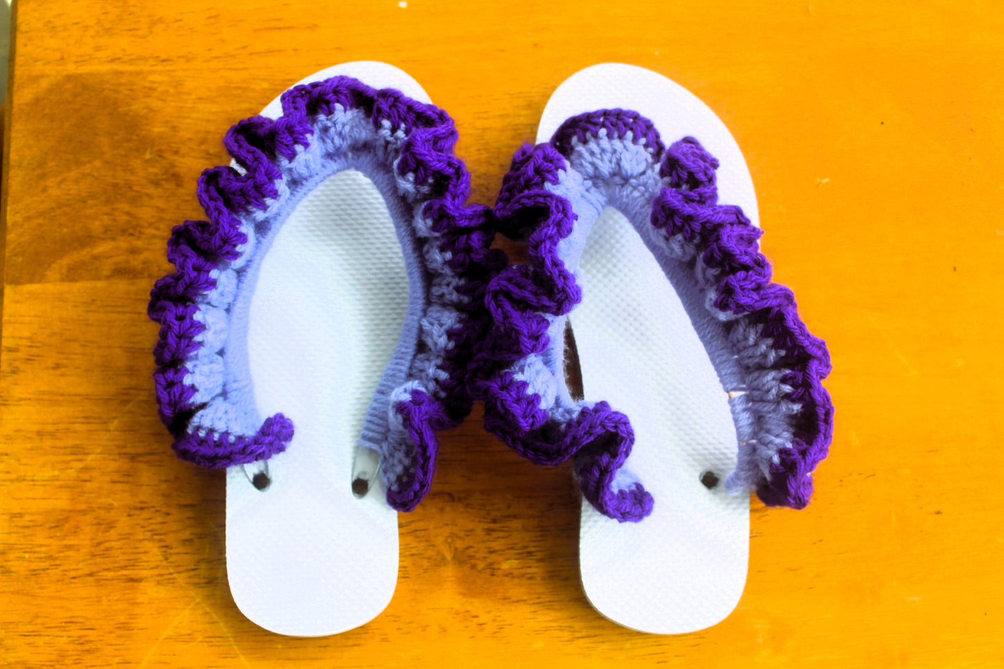 Custom Ruffle Flip Flops