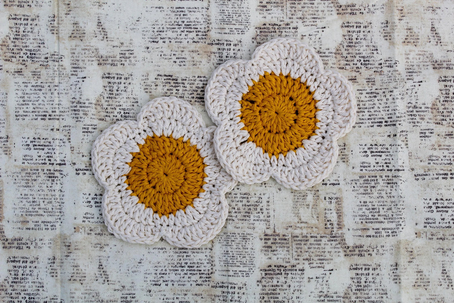 Cotton Daisy Coaster