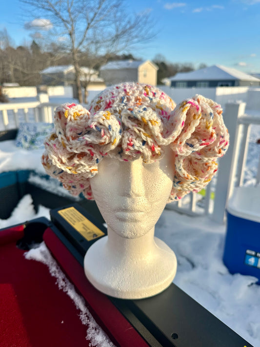 Confetti Ruffle Hat