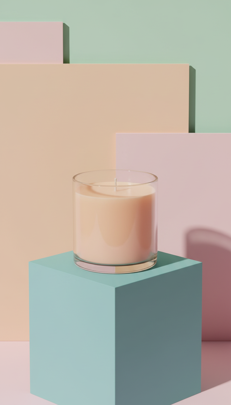 Peach Pop Soy Candle in Glass