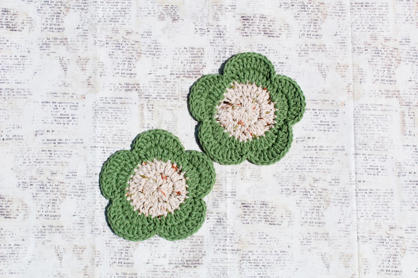 Cotton Daisy Coaster