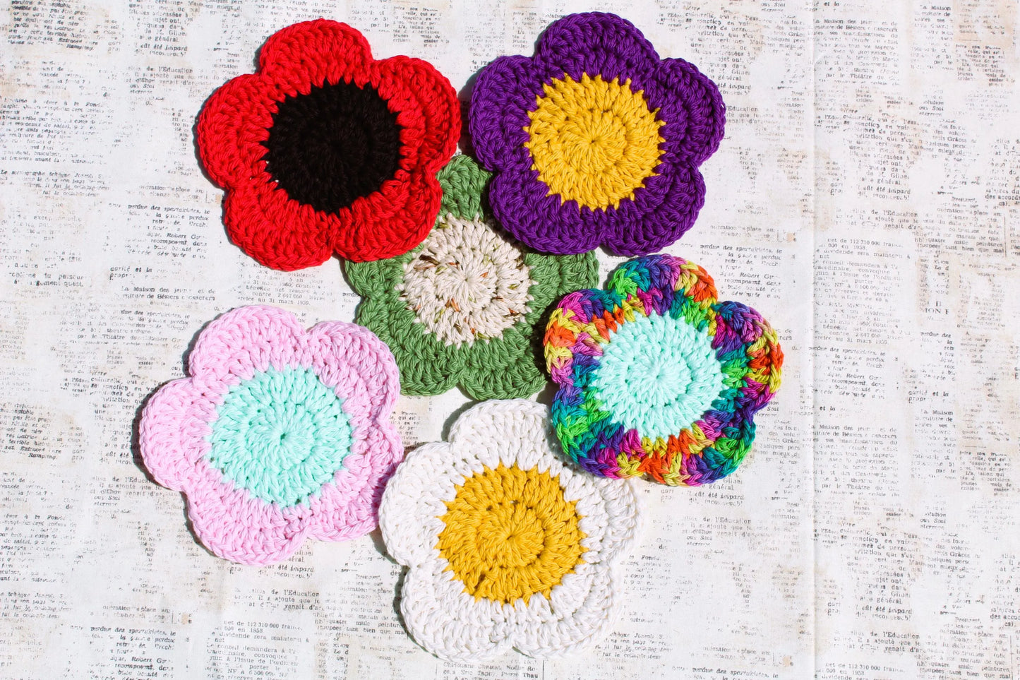 Cotton Daisy Coaster