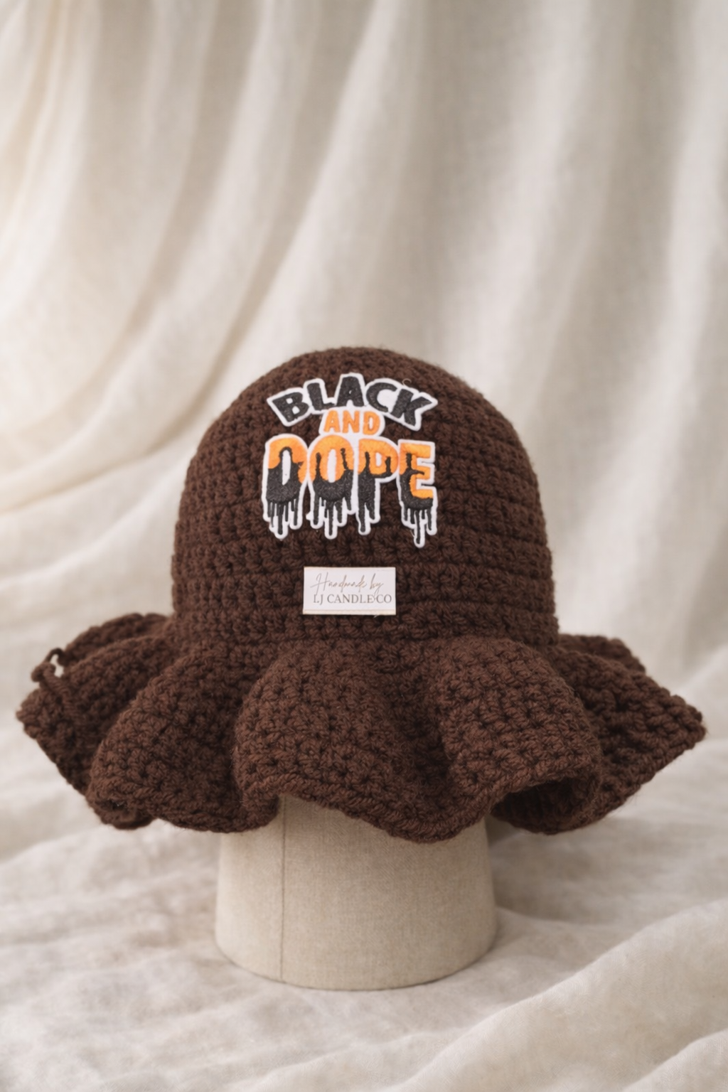 Patched Wavy Bucket Hat