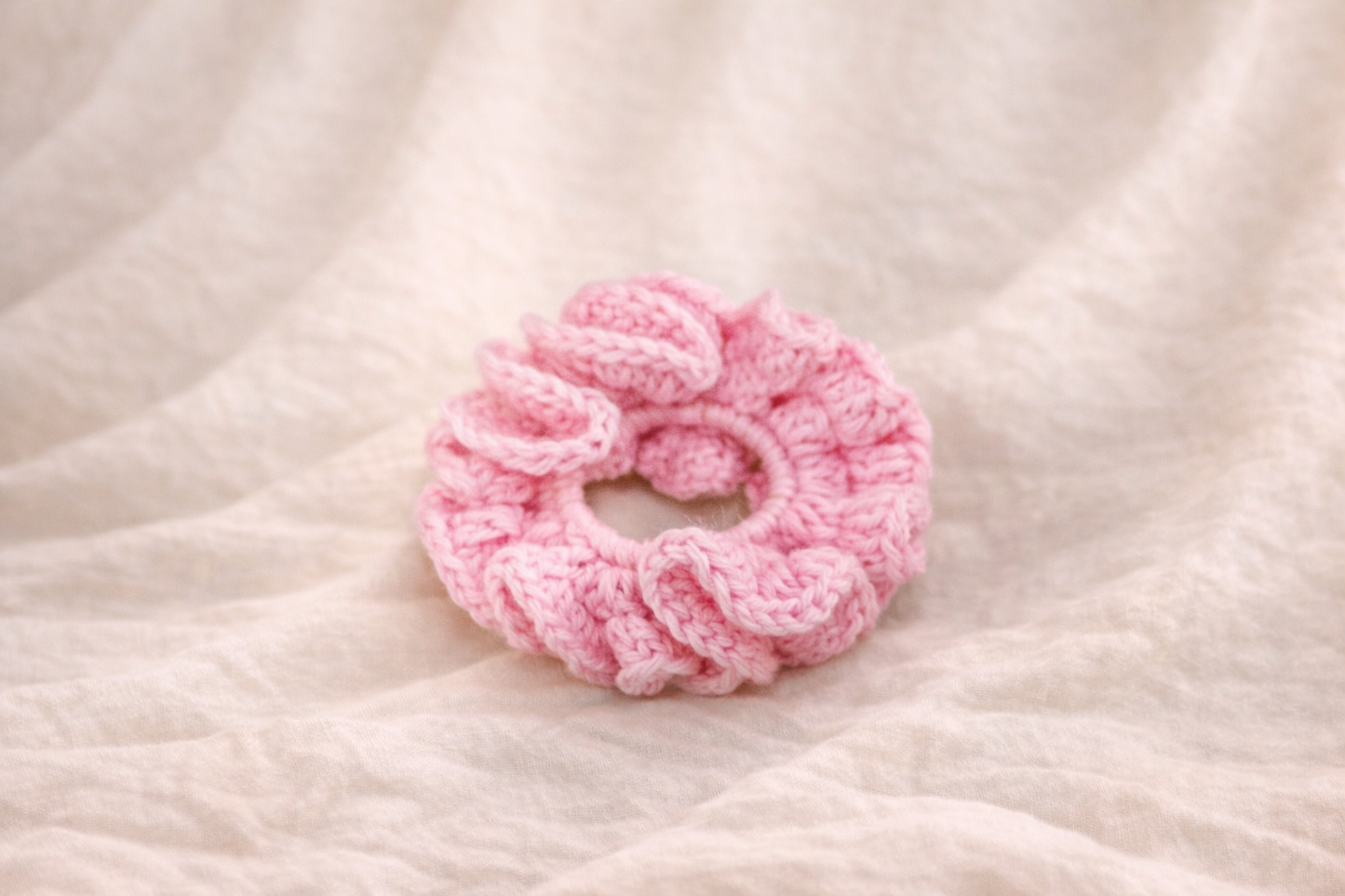 Cotton Ruffle Scrunchie