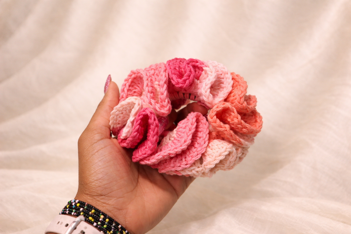 Cotton Ruffle Scrunchie