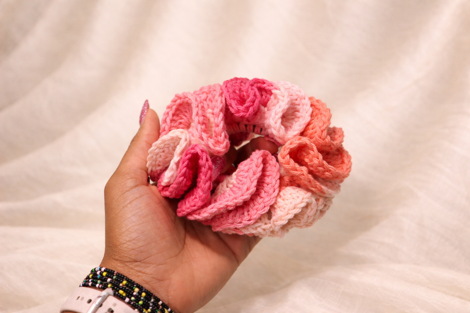 Cotton Ruffle Scrunchie