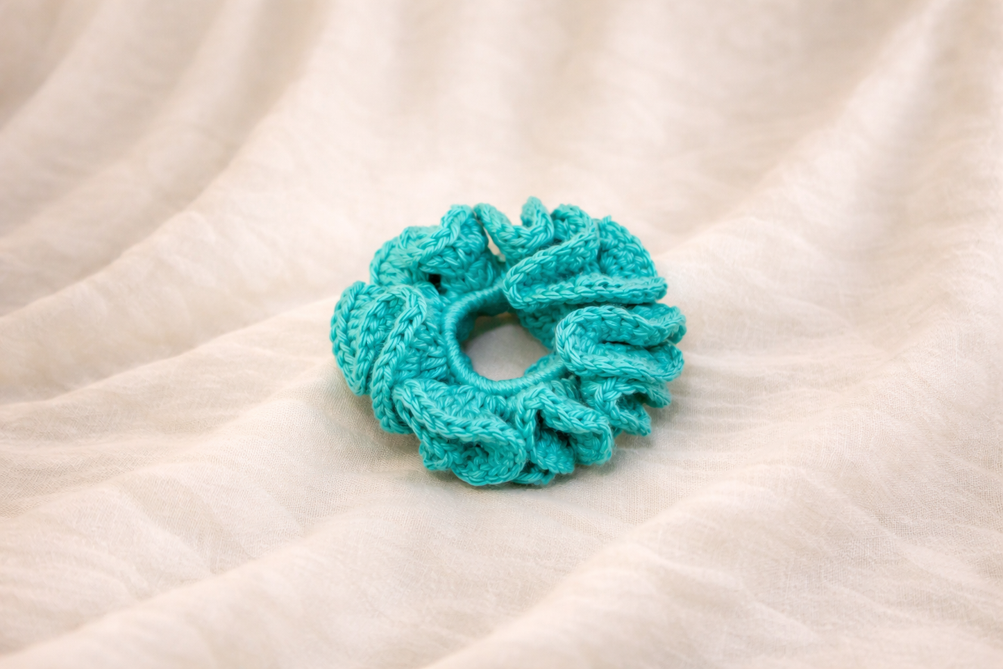 Cotton Ruffle Scrunchie
