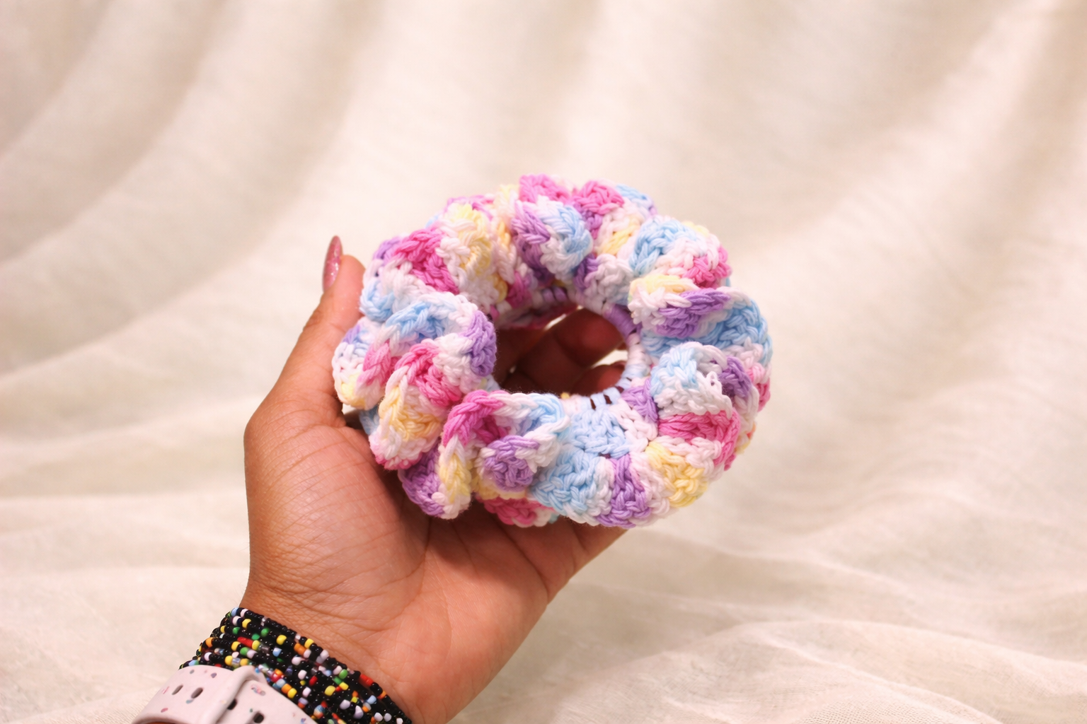 Cotton Ruffle Scrunchie