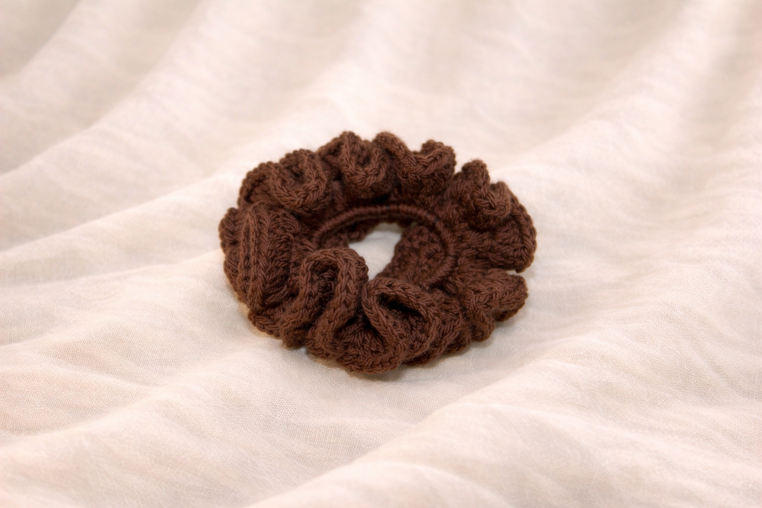Cotton Ruffle Scrunchie