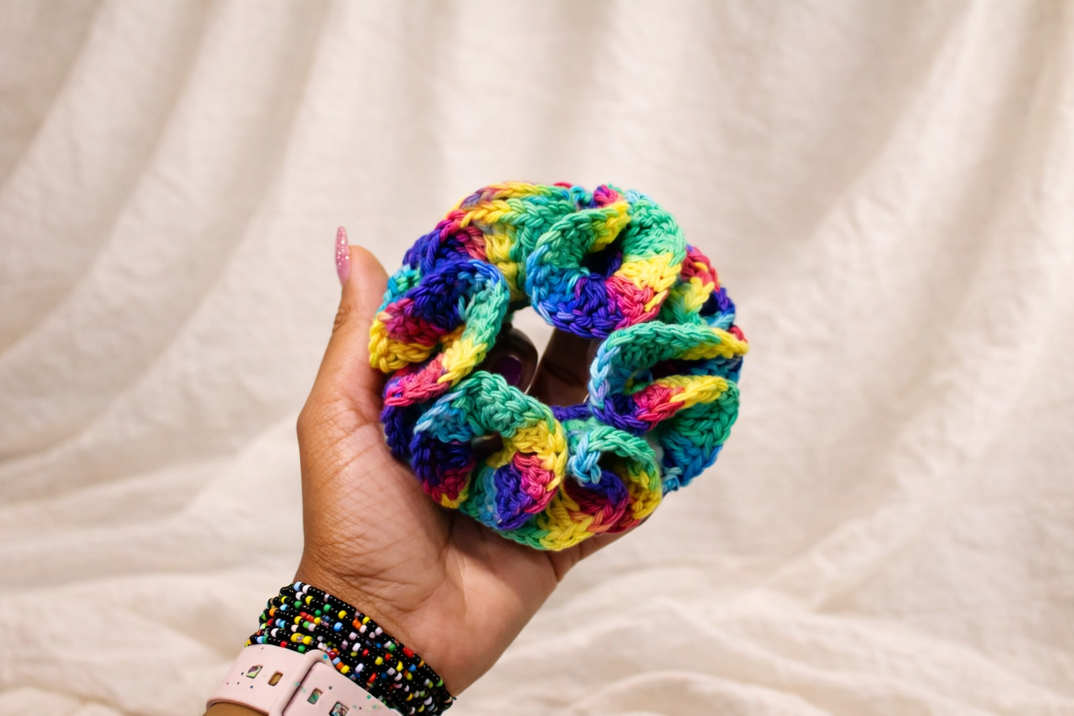 Cotton Ruffle Scrunchie
